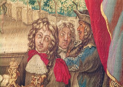 Three Persons, from the Month of January Tapestry (detail) by Charles Le Brun